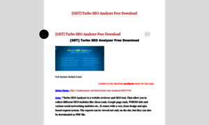 Turboseoanalyzerfreedownload.wordpress.com thumbnail