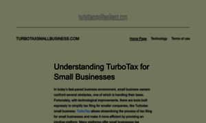 Turbotaxsmallbusiness.com thumbnail