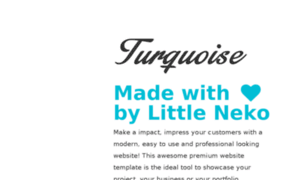 Turquoise-material-design-html-theme.little-neko.com thumbnail
