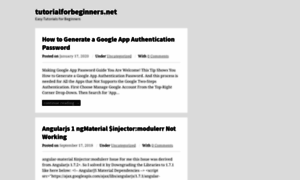 Tutorialforbeginners.net thumbnail