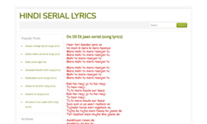 Tv-serial-song-lyrics.blogspot.com thumbnail