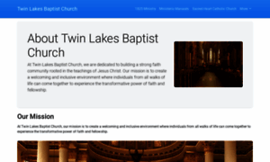 Twinlakesbaptist.com thumbnail