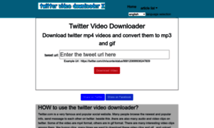 Twittervideodownloaderx.com thumbnail