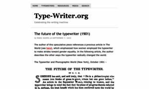 Type-writer.org thumbnail
