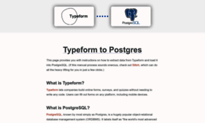 Typeform.topostgres.com thumbnail