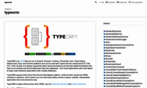 Typeorm-doc.exceptionfound.com thumbnail