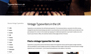 Typewriters.co.uk thumbnail