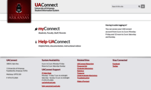 Uaconnect.uark.edu thumbnail