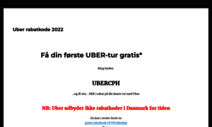 Uber-rabatkode.dk thumbnail
