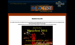 Ucmusicfest.com thumbnail