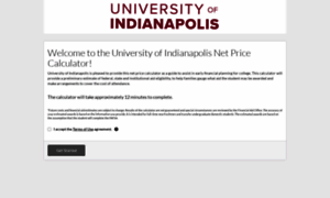 Uindy.studentaidcalculator.com thumbnail