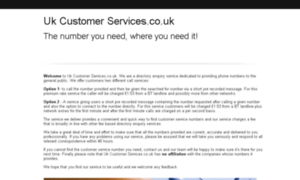 Uk-customer-services.co.uk thumbnail