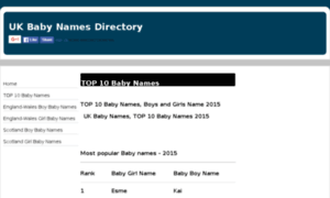 Uk.baby-names-directory.com thumbnail