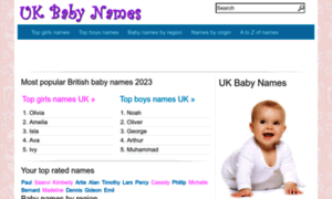 Ukbabynames.com thumbnail