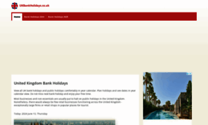 Ukbankholidays.co.uk thumbnail