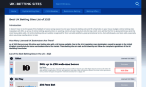 Ukbettingsiteslist.co.uk thumbnail