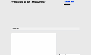 Ukenummer.nu thumbnail