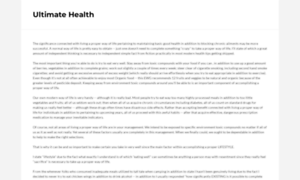 Ultimate-health.weebly.com thumbnail