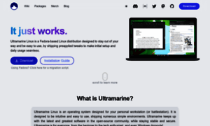 Ultramarine-linux.org thumbnail