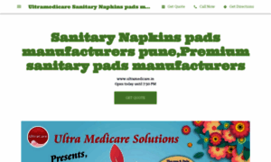 Ultramedicare-sanitary-napkins-pads-manufacturers.business.site thumbnail