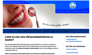 Ultraschallzahnbuerste.info thumbnail