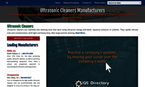 Ultrasoniccleanermanufacturers.org thumbnail