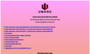 Umangrealtech.com thumbnail