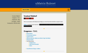 Umatrix-rules.github.io thumbnail