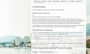 Umbrovskis.com thumbnail