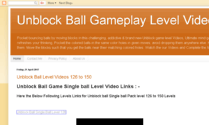 Unblockballlevelvideos.blogspot.in thumbnail