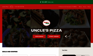 Unclespizzamenu.com thumbnail