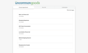 Uncommongoods.acuityscheduling.com thumbnail