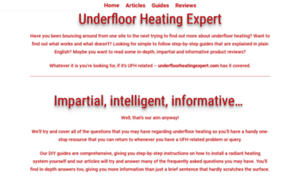 Underfloorheatingexpert.com thumbnail