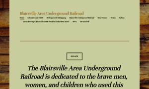 Undergroundrailroadblairsvillepa.com thumbnail