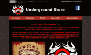 Undergroundstore.hu thumbnail