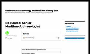 Underwaterarchaeologyjobs.com thumbnail