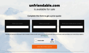 Unfriendable.com thumbnail
