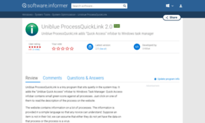 Uniblue-processquicklink.software.informer.com thumbnail
