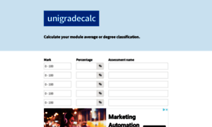 Unigradecalc.com thumbnail