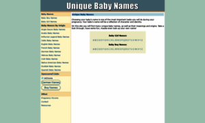 Unique-baby-names.org thumbnail