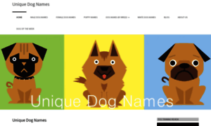 Uniquedognames.net thumbnail