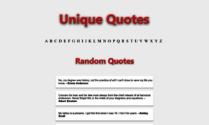 Uniquequotes.com thumbnail