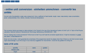 Unitconversion.vennemann-online.de thumbnail