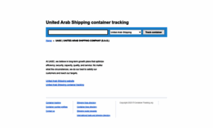 Unitedarabshipping.container-tracking.org thumbnail