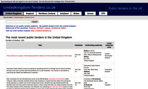Unitedkingdom-tenders.co.uk thumbnail
