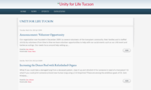 Unityforlifetucson.org thumbnail