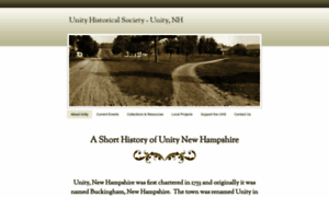 Unitynhhistoricalsociety.org thumbnail