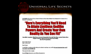 Universallifesecrets.com thumbnail