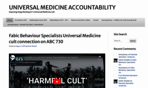 Universalmedicineaccountability.wordpress.com thumbnail