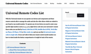 Universalremote.codes thumbnail